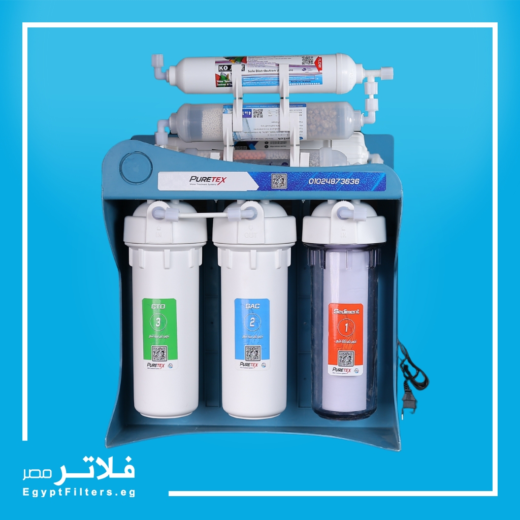 فلتر مياه 7PURETEX ECO PLUS مراحل لتنقية مياه الشرب