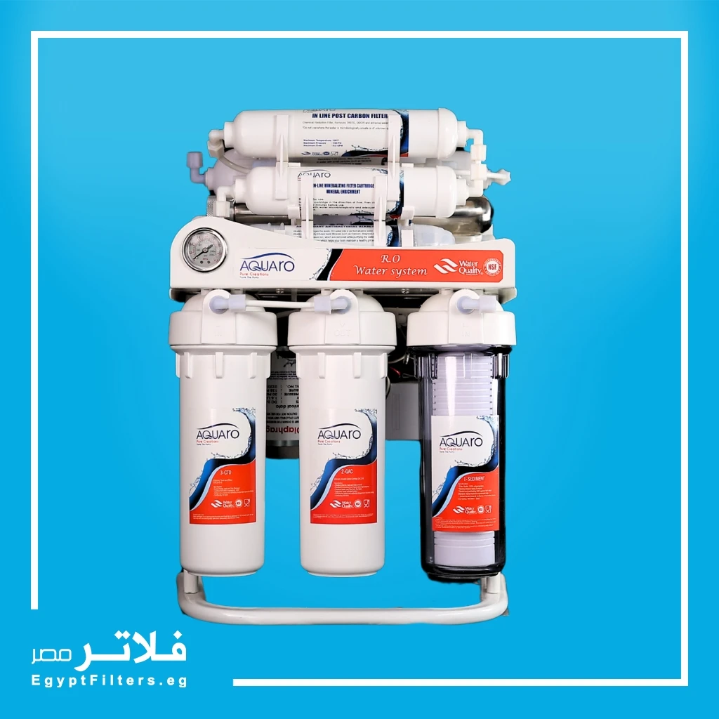 فلتر مياه AQUARO CVC7S8 من أكوا رو 7 مراحل لتنقية المياه بتقنية RO