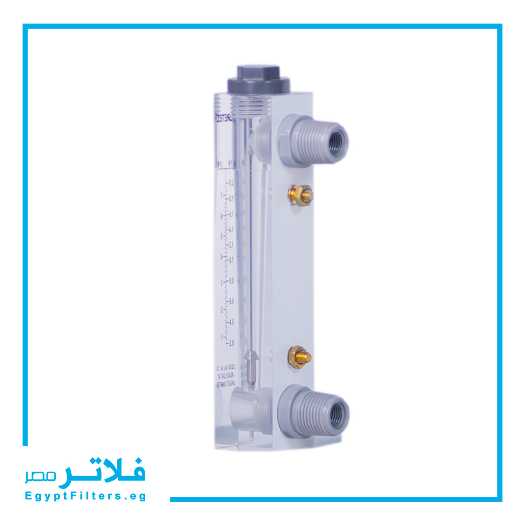فلوميتر قياس تدفق Puretec خلفي (2 GPM) بمداخل سن خارجي لمحطات التحلية