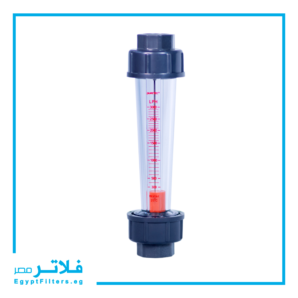فلوميتر Puretec خطي 3000 لتر/ساعة لمحطات معالجة المياه - In-line Flow Meter