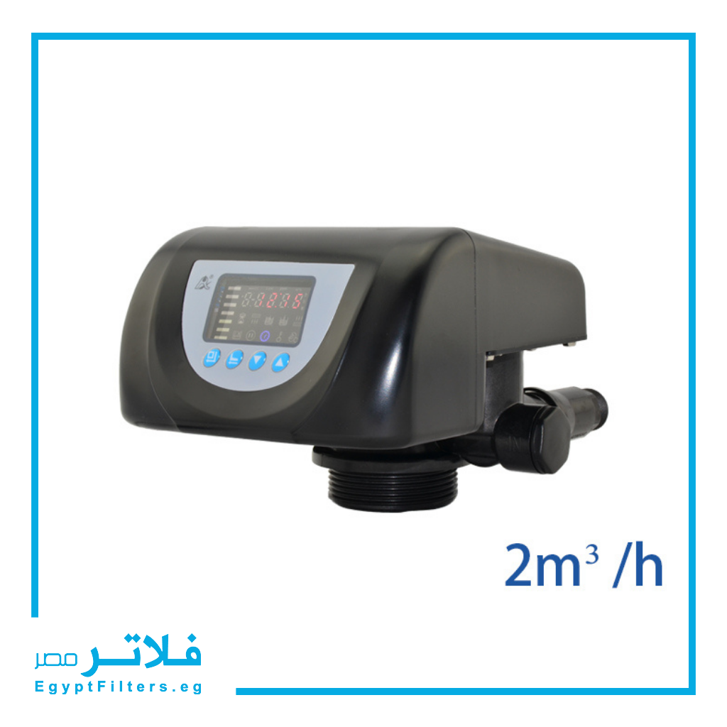 هيد إلكتروني من RUNXIN  بطاقة انتاجيه  2 متر مكعب/ساعة – صمام تحكم أوتوماتيك لفلاتر ومعالجة المياه