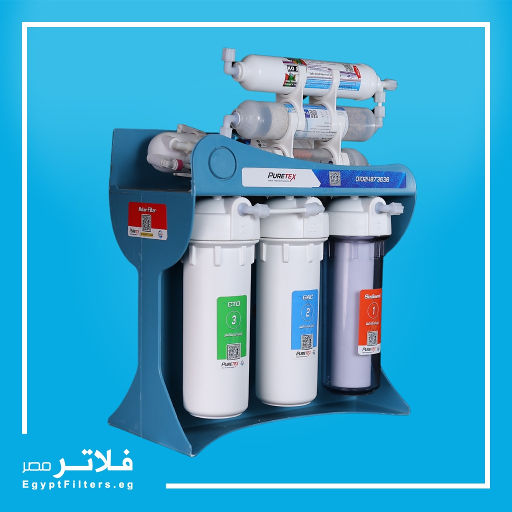 فلتر مياه 7PURETEX ECO PLUS مراحل لتنقية مياه الشرب
